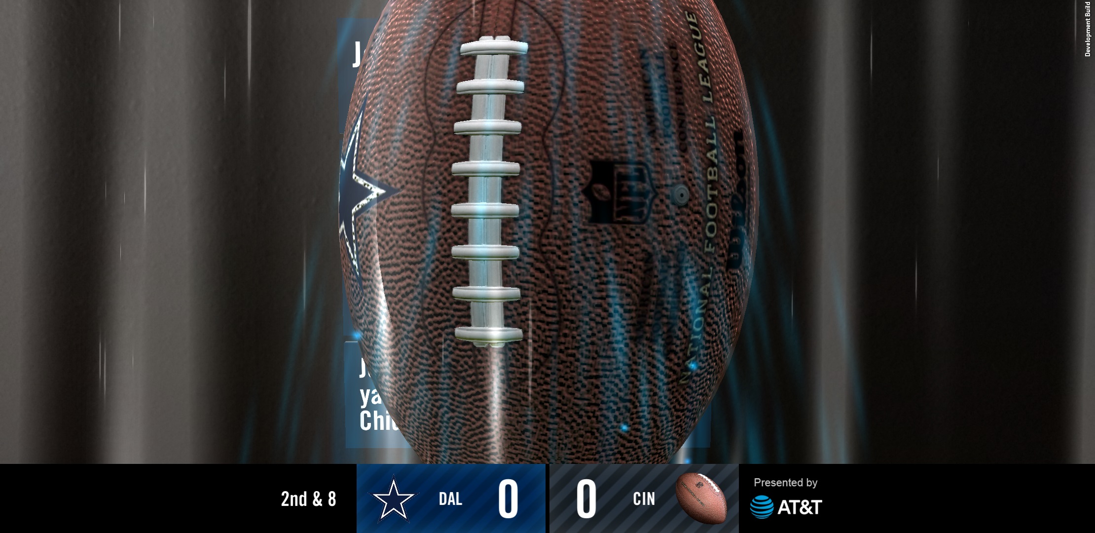 NFL Starview AR football transition view